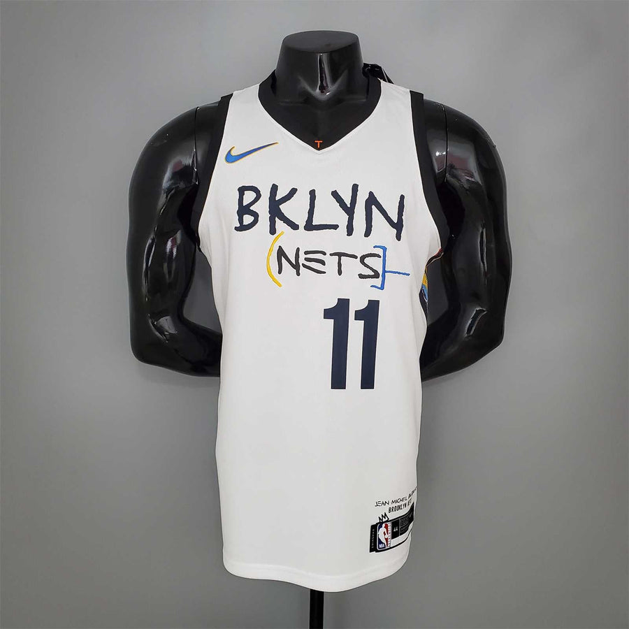 IRVING#11 Brooklyn Nets graffiti white