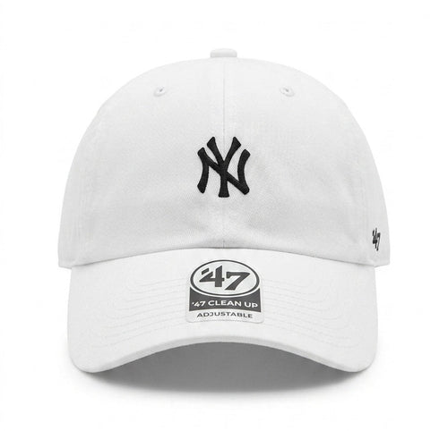 47 Brand New York Yankees Small Logo Clean Up Cap (white)