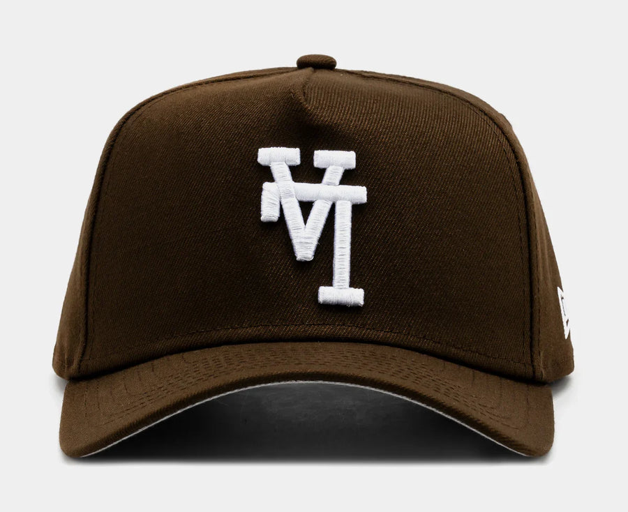 New Era 9FORTY A-Frame Los Angeles Dodgers "Upside Down Logo" Dark brown Snapback Cap