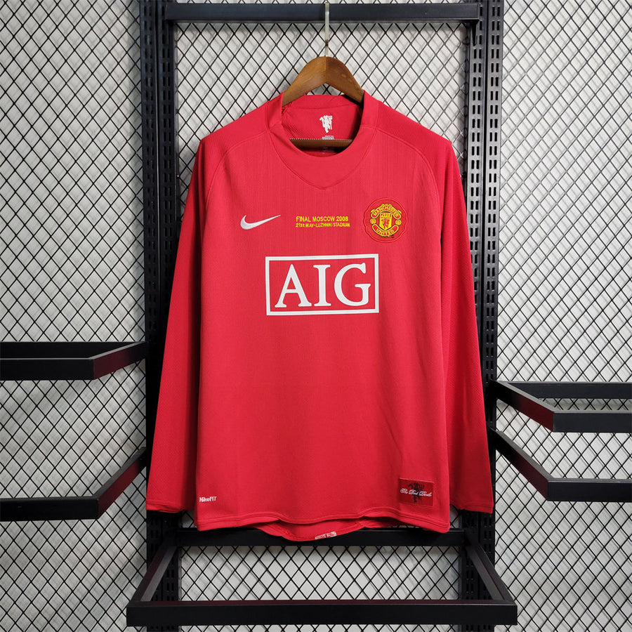 07-08 MNU Champions League version home Long Sleeve
